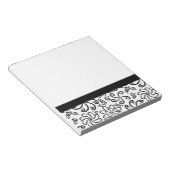 Mooie zwart-wit notitieboekje notitieblok (Schuin)