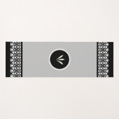 Mooie zwart-wit patroon yogamat (Voorkant (horizontaal))