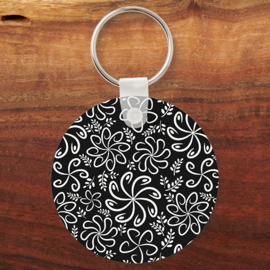 Mooie zwart-wit sleutelhanger (Voorkant)