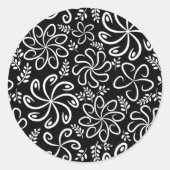 Mooie zwart-wit Sticker (Voorkant)