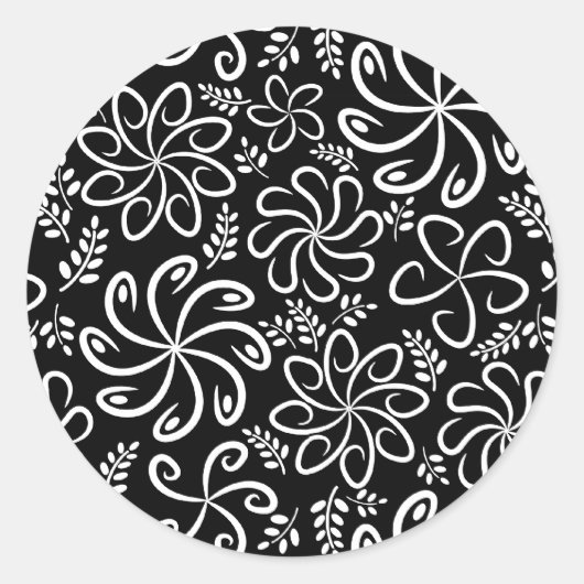 Mooie zwart-wit Sticker (Voorkant)