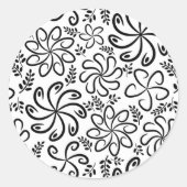 Mooie zwart-wit Sticker (Voorkant)