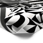 Mooie zwart-wit vrouwen Art.Portret Poster (Hoek)