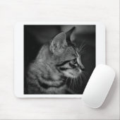 Mooie zwart-witte kitten muismat (Met muis)