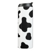 Mooie Zwart-Witte Koe Thermosbeker (Gedraaid links)