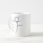 Mooie zwart-witte Moederdag koffie Mok (Voorkant links)