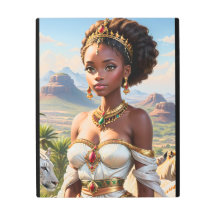 Mooie zwarte Afrikaanse prinses