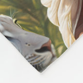 Mooie zwarte Afrikaanse prinses Fleece Deken (Hoek)