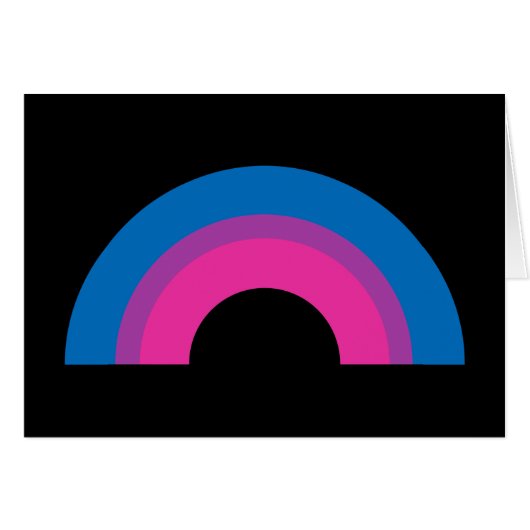 Mooie zwarte biseksuele pride-vlag voor regenboogv (Voorkant Horizontaal)