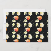 Mooie zwarte bloem - Save the Date (Achterkant)