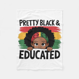 Mooie Zwarte En Geschoolde Ik Ben De Sterke Afrika Fleece Deken