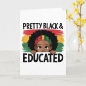 Mooie Zwarte En Geschoolde Ik Ben De Sterke Afrika Kaart (Gele Bloem)
