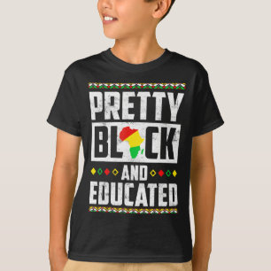 Mooie Zwarte En Geschoolde Vrouwen Zwarte Geschied T-shirt