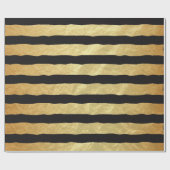 Mooie zwarte en gouden oliestapels cadeaupapier (Vlak)