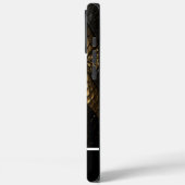 Mooie zwarte en gouden slangenhuid Case-Mate iPhone case (Achterkant / Links)