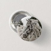 Mooie zwarte en witte Appaloosa-paarden Ronde Button 3,2 Cm (Voorkant /achterkant)