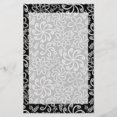 Mooie zwarte en witte bakkerij briefpapier (Voorkant)