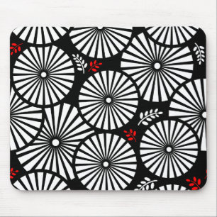 Mooie zwarte en witte mousepad muismat