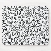 Mooie zwarte en witte mousepad muismat (Voorkant)