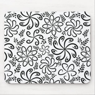 Mooie zwarte en witte mousepad muismat