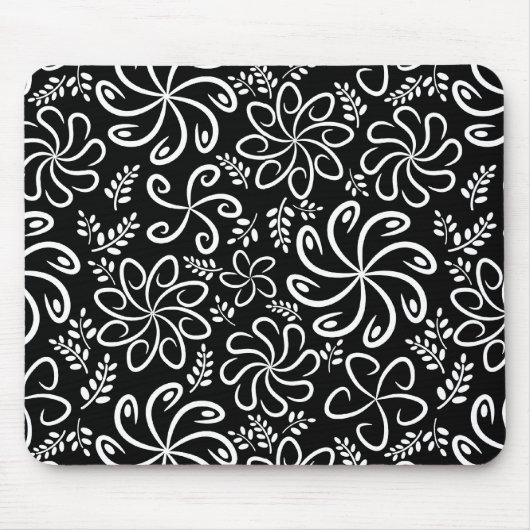 Mooie zwarte en witte mousepad muismat (Voorkant)