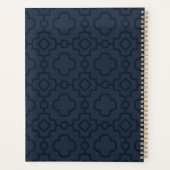 Mooie zwarte en witte patronen Aangepaste naam Planner (Achterkant)