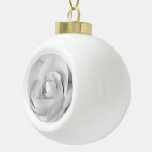 Mooie zwarte en witte rozen keramische bal ornament (Rechts)