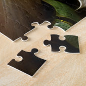 Mooie Zwarte Fee Tussen Calla Lelies Legpuzzel (Zijkant)