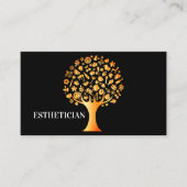 Mooie zwarte gouden boom van het visitekaartje van (Voorkant)
