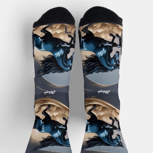 Mooie zwarte hengst sokken (Top)