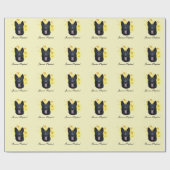 Mooie zwarte herder is een ster cadeaupapier (Vlak)