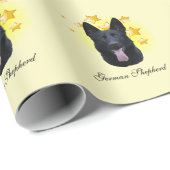 Mooie zwarte herder is een ster cadeaupapier (Rol Hoek)