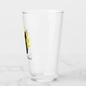 Mooie zwarte herder is een ster glas (Links)