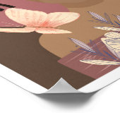 Mooie zwarte illustratie van de Vector van de Vrou Poster (Hoek)