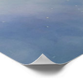 Mooie zwarte kat kunst huisdier herdenkingsgeschen poster (Hoek)