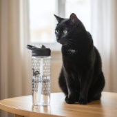 Mooie Zwarte Kat Naam Leuke Waterfles
