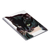 Mooie Zwarte Kat Notitieboek (Rechterzijde)