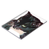Mooie Zwarte Kat Notitieboek (Linkerzijde)