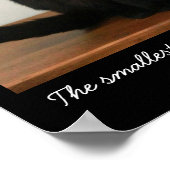 Mooie zwarte kat poster (Hoek)