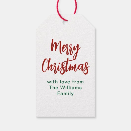 Mooie zwarte kerst in het gebergte cadeaulabel (Achterkant)