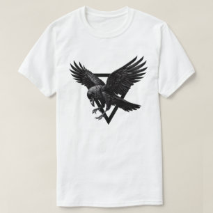 Mooie zwarte kraai raven vogel t-shirt