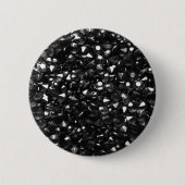 Mooie zwarte kristallen rond Button (Voorkant)