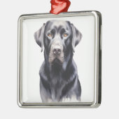 MOOIE ZWARTE LABRADOR RETRIEVER HOND METALEN ORNAMENT (Links)