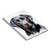 MOOIE ZWARTE LABRADOR RETRIEVER HOND NOTITIEBOEK (Rechterzijde)