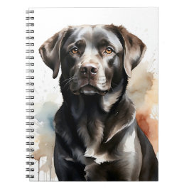 MOOIE ZWARTE LABRADOR RETRIEVER HOND NOTITIEBOEK