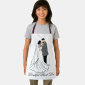 Mooie zwarte liefde paar 2 schort (Insitu)
