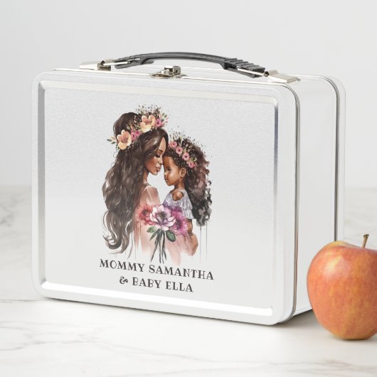 Mooie zwarte moeder en dochter (In situ)