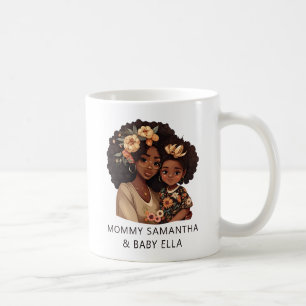 Mooie zwarte moeder en dochter (10) koffiemok