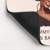 Mooie zwarte moeder en dochter (10) muismat (Hoek)