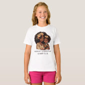 Mooie zwarte moeder en dochter (10) t-shirt (Voorkant volledig)